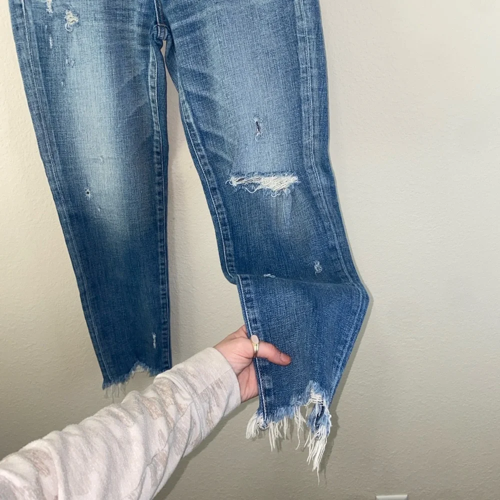 🎈Moussy Vintage Glendele Light Wash Distressed Zipper Fly Skinny Jeans! - Picture 7 of 13